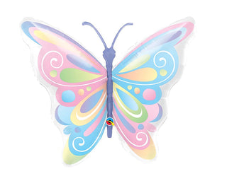 Pastel Butterfly Balloon Shape