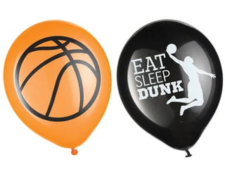 Basketball Party Latex Balloons 6pk