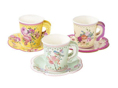 Vintage Tea Party Cup Set