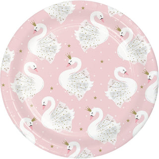 Swan Party Dessert Plates