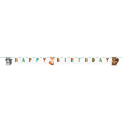 Woodland Birthday Banner