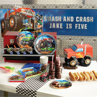 Monster Truck Rally Dessert Plate