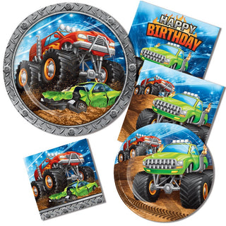 Monster Truck Rally Dessert Plate