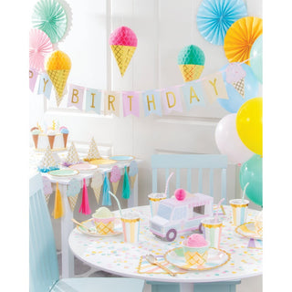 Ice Cream Birthday Banner