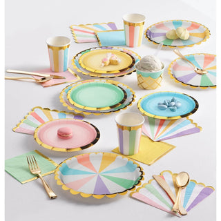 Pastel Party Dessert Plates