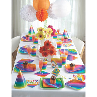 Rainbow Party Dinner Plates