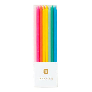 Tall Slim Rainbow Candles