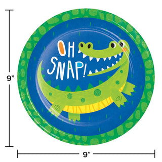 Alligator Party Dinner Plates