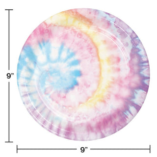 Tie Dye Party Large Plate