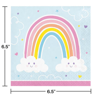 Happy Rainbow Luncheon Napkins