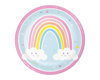 Happy Rainbow Dinner Plates