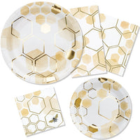 Honeycomb Bee Large Plate