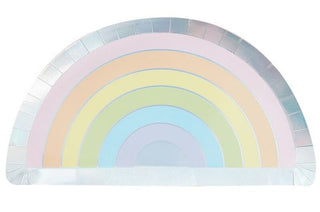 Pastel Rainbow Shaped Plates