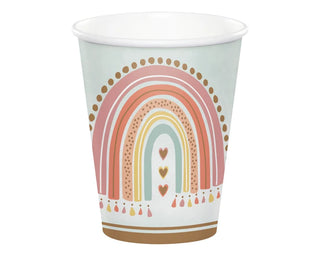 Boho Rainbow Party Cups