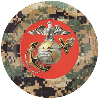 Officially Licensed Product United States Marine Corps Eagle and Globe Dessert Plates
