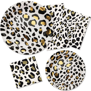 Leopard Print Large Party Plates