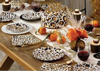 Leopard Print Large Party Plates