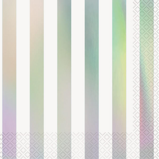 Iridescent Foil Napkins/16 Count /2 Ply
