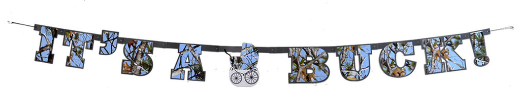 It's a Buck Boy Shower Reveal Banner