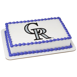 Colorado Rockies Edible Image Cake Topper