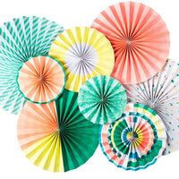 Mind's Eye Party Fan - Neon Collection 8 Count