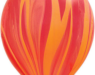 Latex Marbled Balloons/10 per pack/Helium Quality - Orange