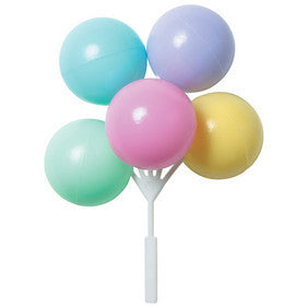 Pastel Balloon Cluster for Baby Shower Cake 2 pc