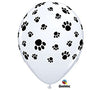 Latex Paw-Print Balloons - 10 pack, Helium Quality/11"