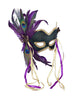 Peacock Feather Green Mardi Gras Mask