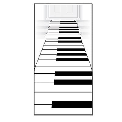 Piano Keyboard Carpet Runner
