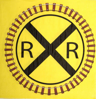 Rail Road Crossing Luncheon Napkins