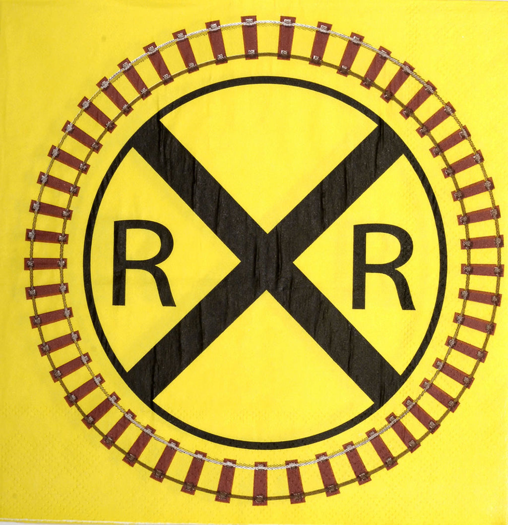 Rail Road Crossing Luncheon Napkins