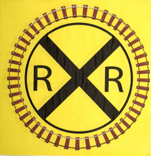 Rail Road Crossing Luncheon Napkins