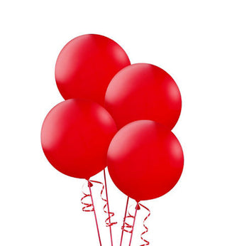 24 Inch Round Red Latex Balloons