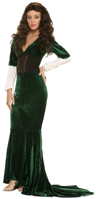 Dark Green Adult Renaissance Princess Costume