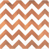 Premium Quality Luncheon Napkins - Chevron Rose Gold