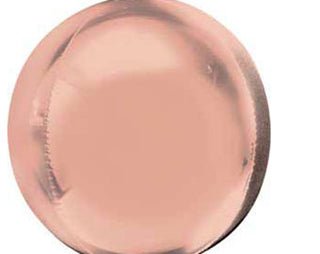 Large Rose Gold Orb Balloons - Mylar 30"