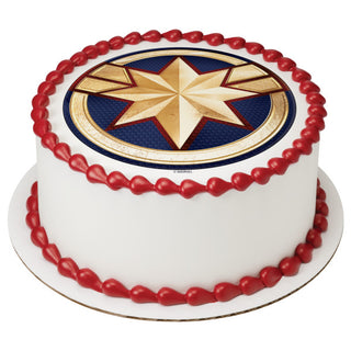 Captain Marvel Edible Image