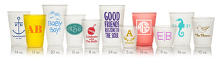 Frosted Plastic Shatterproof Personalized Cups / 50 Count