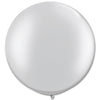 Large Round Silver Balloons