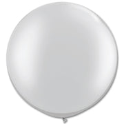 Large Round Silver Balloons