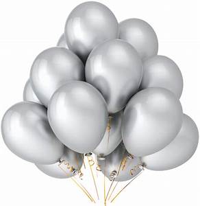 Chrome 11" Latex Balloons - Silver/ 10 Pack