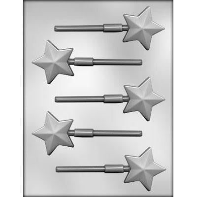 Faceted Star Sucker Chocolate Mold