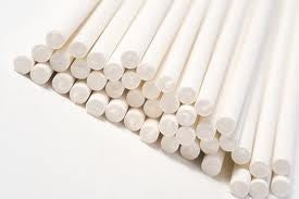 Sucker Sticks - White 8"/50 Count