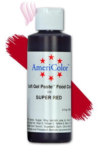 Americolor Super Red Color Gel Paste 4.5 oz