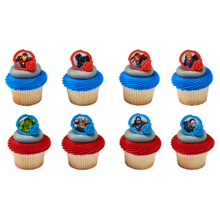 Avengers Cupcake Rings 16 Pack