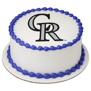 Colorado Rockies Edible Image Cake Topper