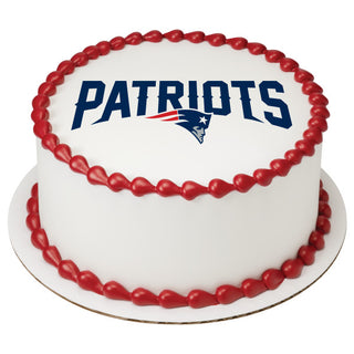 New England Patriots Edible Image Cake Topper