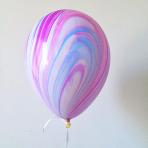 Latex Marbled Balloons - 10 per pack /11" / Helium Quality - Unicorn Fantasy
