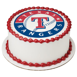 Texas Rangers Edible Image Cake Topper